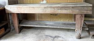 Rustic Wooden Bench