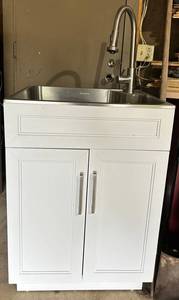 Fortune Industrial Utility Sink Cabinet With Faucet