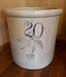 Vintage Red Wing Pottery Double Birch Crock #20