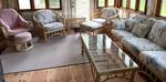 Rattan Wicker Patio Furniture Set including Rug