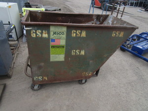 Rolling Garbage Dumpster 28x58x42