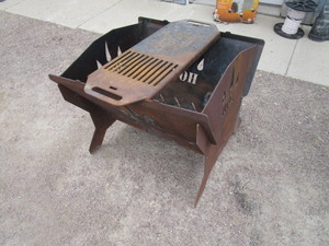 Fire Pit wCook Plate 24x24x22
