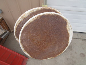 (2) 36 Concrete Screed Plates
