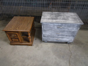 End Table & 3 Drawer Cabinet