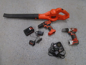 Cordless Drills, Leaf Blower