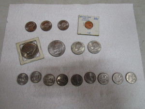 Collectible Dollar, Half Dollar, Quarters, Penny