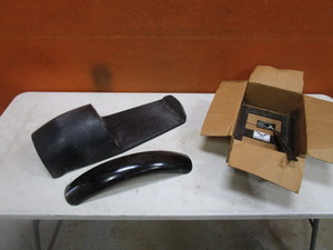 Fiberglass Seat Pan wBracket & Front Fender for HD Sportster