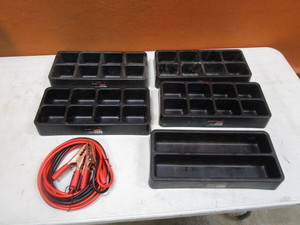 Toolbox Organizer Trays & Light Duty Jumper Cables