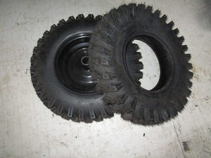 (2) (New) Snowblower Tires & 1 Wheel
