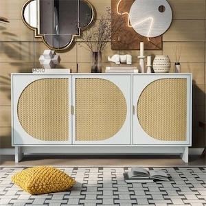 $349 Mid Century Modern Storage Cabinet with Adjustable Shelves