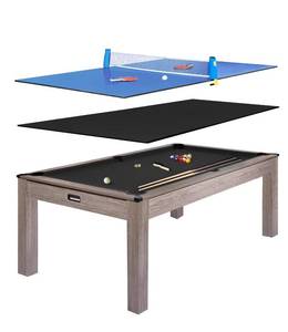 $1595.99 Garvee 3-in-1 Sports Billiards Table   Versatile Multi-Function Game Table, Black