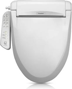 $160 Tranquillus Essential Electric Bidet Seat, Heated, Dryer, Adjustable WaterAir, Soft-Close, ADA