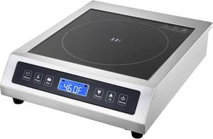 $169 Commercial Induction Cooktop, Portable Countertop Burner with Sensor Touch & LCD, 3500W220V
