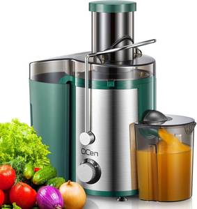 800W Juicer, Centrifugal with 3 Wide Mouth Feed Chute, BPA-free (Green)