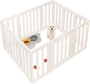 XPIY Dog Playpen 25-Inch Tall Plastic Puppy Fence with Door, 12-Panel for Small & Medium Dogs