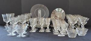 K - Vintage Seneca Glassware Pattern 517-2 Set (54 Pieces)