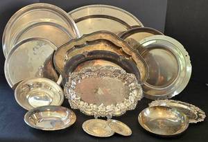 K - Vintage Gorham & Reed & Barton Silver Plated Servingware Mixed Lot