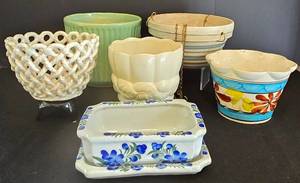 K - Vintage Ceramic Planter Assortment