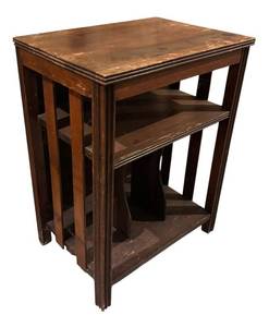 BS - Vintage Arts & Crafts Style Accent Table