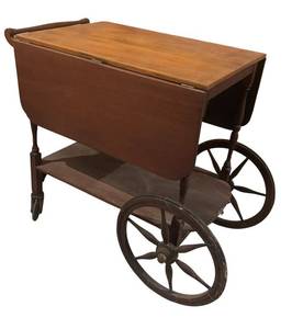 BS - Charming Vintage Drop Leaf Cart