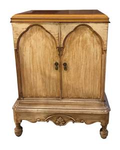 BS - Vintage Double-Door Wooden Cabinet