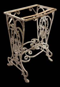 BS - Early 20th Century Victorian French Wrought Iron Plant Stand