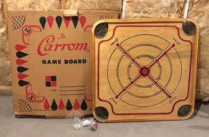BS - Vintage Carrom Game Board