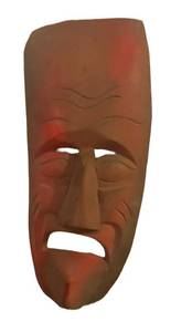 BS - Vintage Carved Wooden Mask