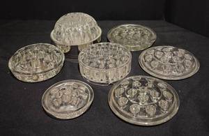 BS - Vintage Glass Floral Frogs