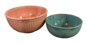 BS - Two Vintage Red Wing Pottery Bowls