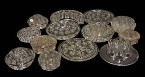 BS - Vintage Glass Floral Frog Collection