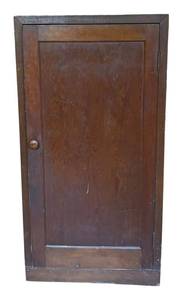 LL - Vintage Wooden Cabinet With Shelves