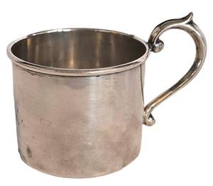 K - Vintage F. Rogers Silver Co. Sterling Silver Mug