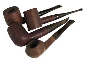 LR - Assorted Vintage Tobacco Pipes