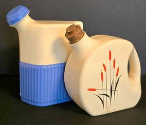LR - Vintage Universal Cambridge Corked Water Jugs (Lot of 2)