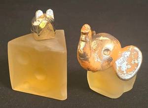 LR - Avon Imperial Garden Cologne - Elephant Motif Bottle & Bounce Bottle (Lot of 2)