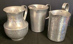 DR - Vintage Cromwell Aluminum Pitchers (Lot of 3)