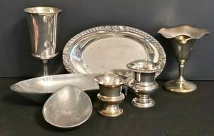 DR - Vintage Bristol & Nambe Silverplate Serving Pieces (Lot of 7)