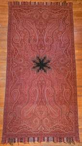 LR - Vintage Paisley Pattern with Center Medallion Textile 57 x 121 In