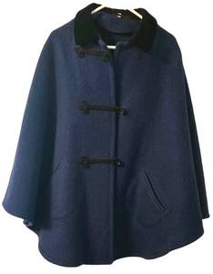 LR - Wetting Innsbruck Navy Wool Cape Size 42