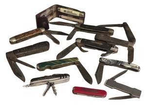 DR - Mixed Pocket Knife Lot of 9 - Campbuddy, Honeywell & Value Engineering