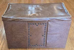 K - Vintage Vinyl Covered Trunk