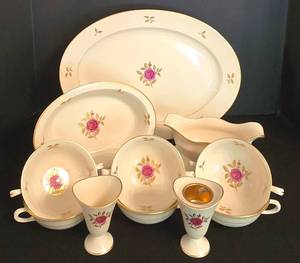 DR - Vintage Lenox Rhodora Porcelain Dinnerware Set