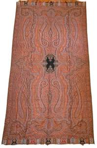 LR - Large Ornate Vintage Textile Panel 64 x 136 in