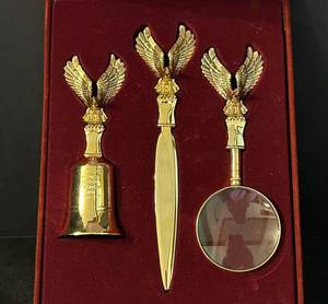 DR - Winged Desk Set With 7 Letter Opener