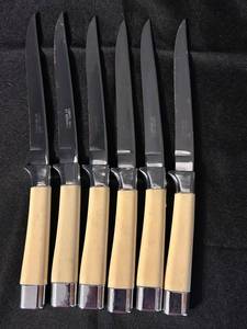 DR - Vintage Carvel Hall by Briddell Stainless Steel Carving Knives (Lot of 6)