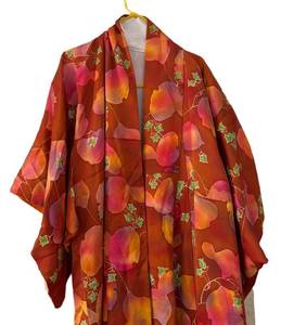 MB - Vintage Japanese Floral Print Kimono Robe