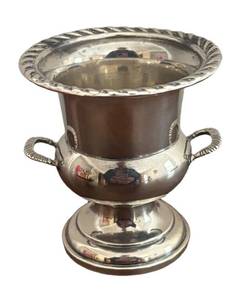 K - Vintage Weighted Sterling Silver Toothpick Holder
