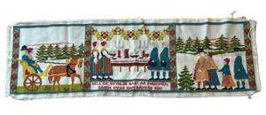 MB - Vintage Swedish Bonad Needlepoint Tapestry