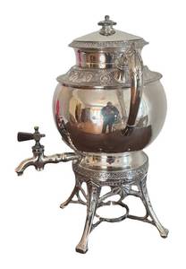 MB - Classy Vintage Silver-Plated Samovar